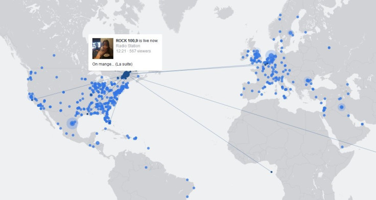 Place your cursor on a dot to see where other users are from. 