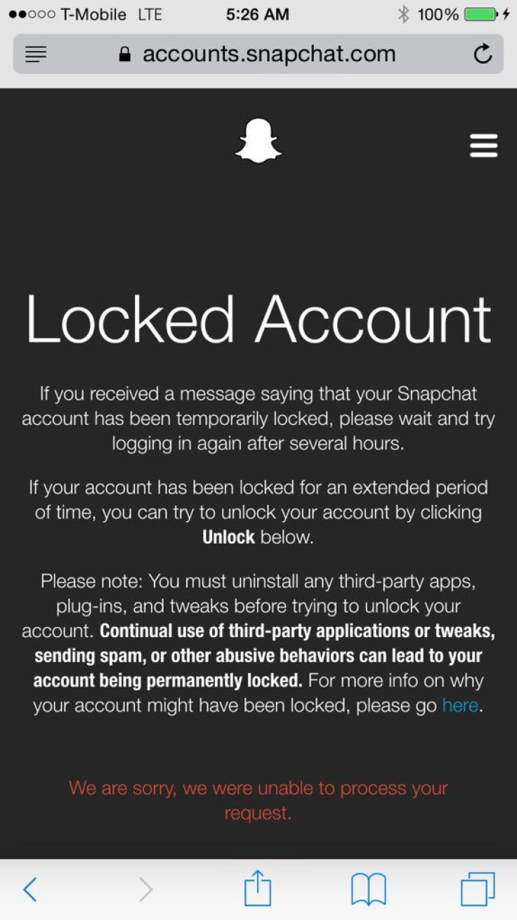 Don't Let This Happen To You! Make Sure to Delete Any Third Party Apps Before Logging Back Into Your Locked Snapchat Acccount