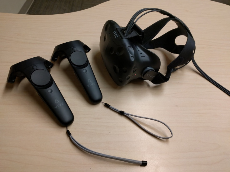 HTC Vive headset and controllers