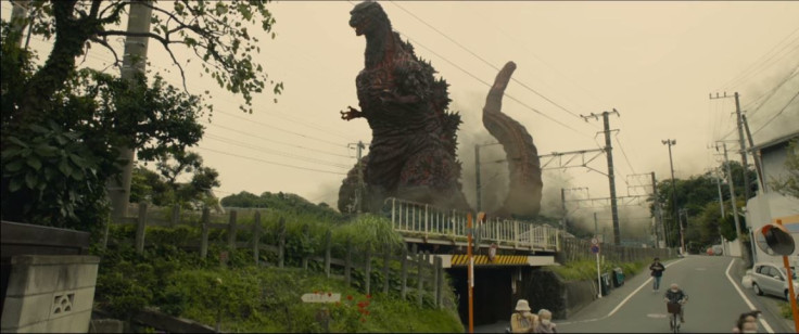 Godzilla is up to his old tricks in the first trailer for 'Godzilla: Resurgence.'