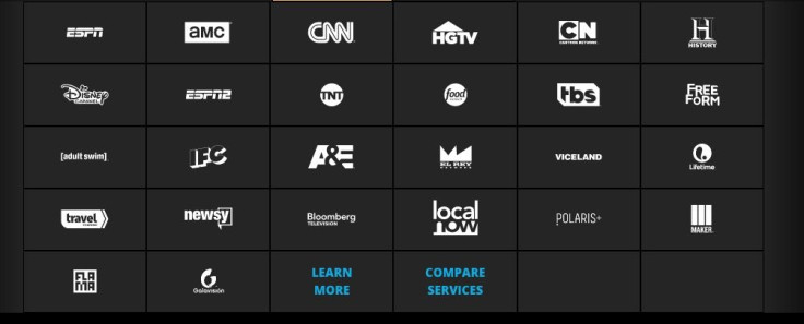 Sling "Best Of Live TV" standard plan channels