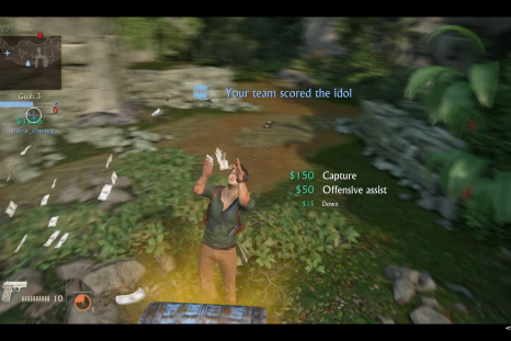 Nathan makes it rain after taking the idol in 'Uncharted 4' Plunder multiplayer.