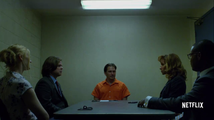 Reyes and Tower meet with Foggy and Karen during the Grotto case. 