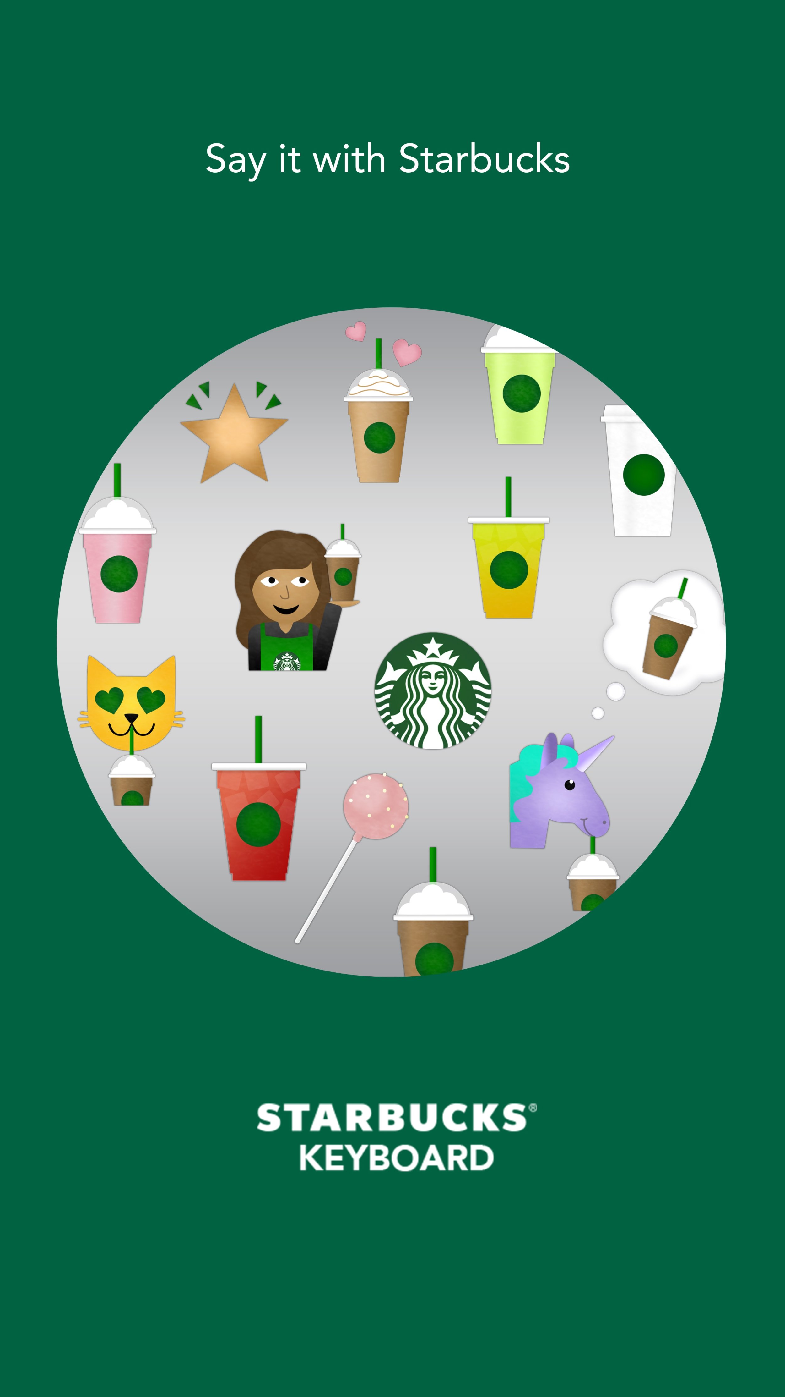 How to download Starbucks emojis. 