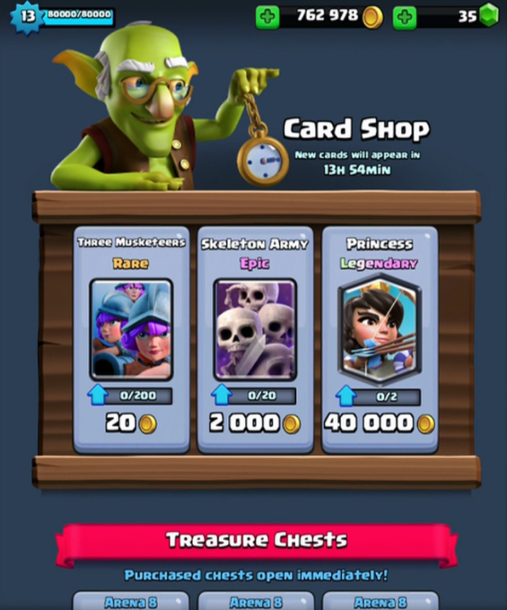 A Redditor leaked a screenshot of alleged changes to the shop in the upcoming Clash Royale May update