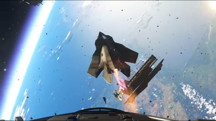Call of Duty: Infinite Warfare's Jackal fighter aircraft in action. 