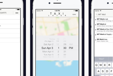 Pre-schedule your Uber ride with third-party app 'TaxiLater.'