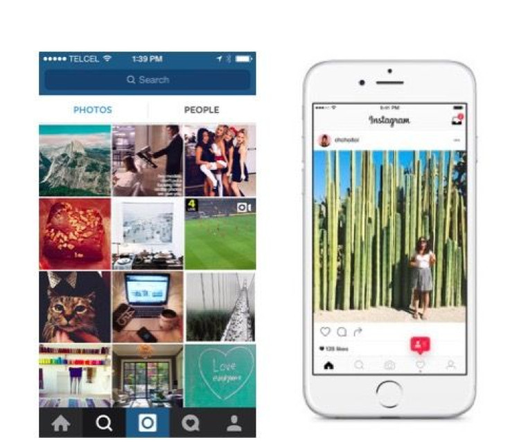 The new Instagram update simplifies the UI to black and white.