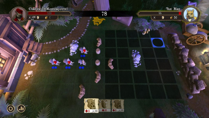 Acorn Assault adds a match three element to its turn based strategy, giving it additional complexity.