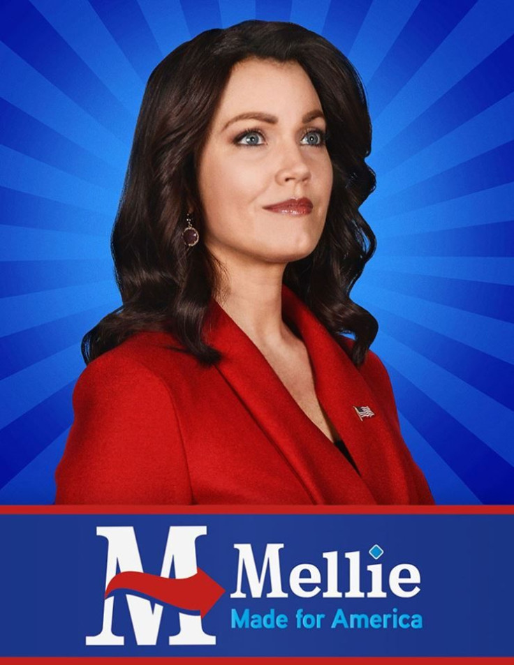 Mellie is the Republican candidate for president. 