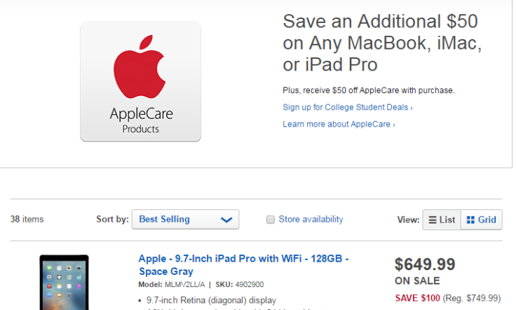 iPad Pro Best Buy Sale: $150 Discount Deals For Apple Products Will Last Until Sunday