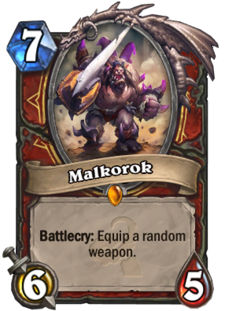 Malkorok, a staple Legendary because it's just a good value card. 