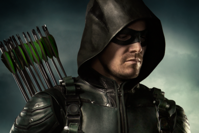 Arrow is getting a superpower-less villain for Season 5, but we won't meet he/she in the Season 4 finale. 