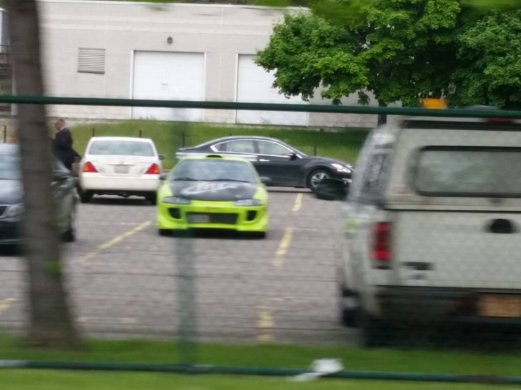 Paul Walker's Mitsubishi Eclipse was spotted in a parking lot during 'Fast 8' filming in Cleveland.