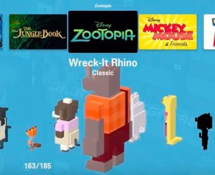 Wreck-It Rhino is one of 5 new Zootopia secret characters in the May Disney Crossy Road update