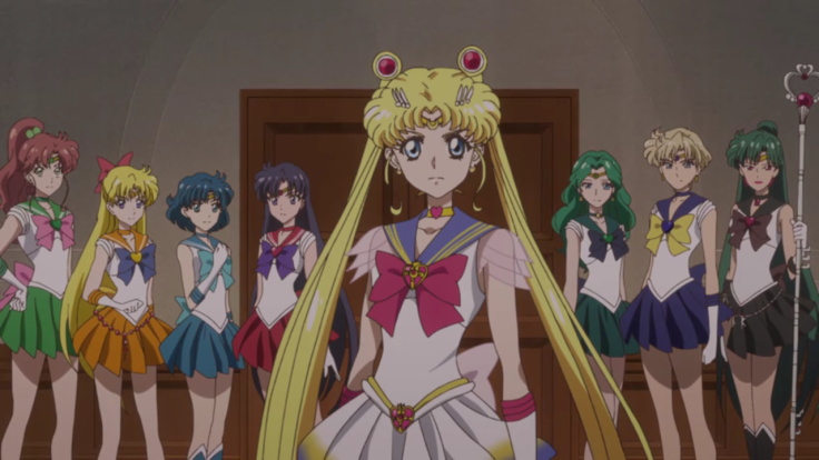 Super Sailor Moon and her companions