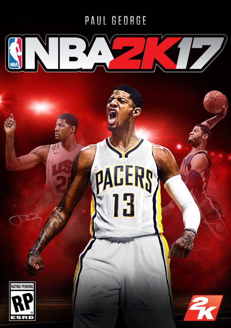 Paul George on the cover of 'NBA 2K17'