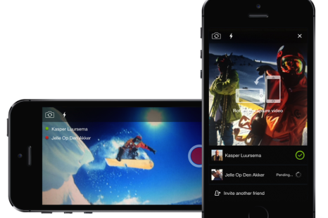 New free video app "GroupClip" lets up to five users film unique footage simultaneously. 