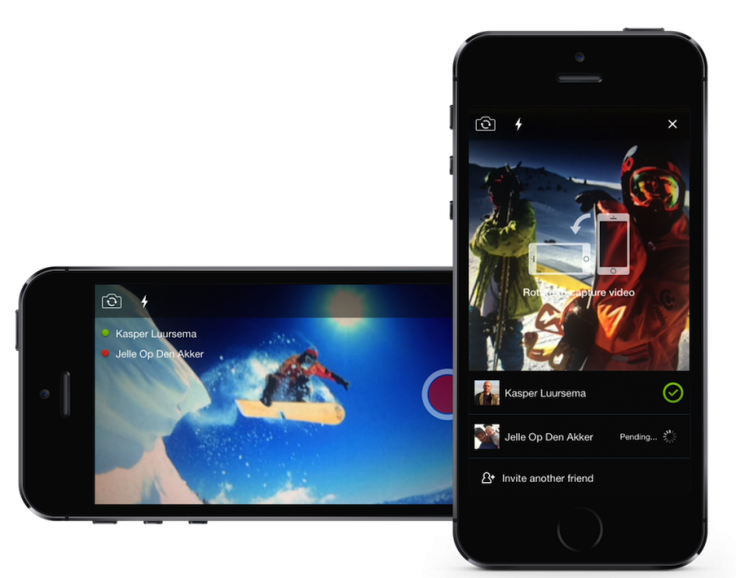 New free video app "GroupClip" lets up to five users film unique footage simultaneously. 