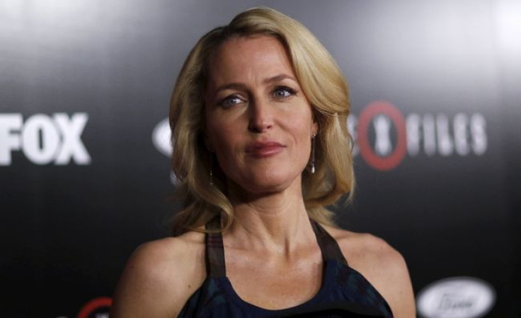 Gillian Anderson at a premiere for "The X-Files" at California Science Center in Los Angeles, California January 12, 2016. 