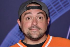 Kevin Smith wearing the only jersey that he owns 