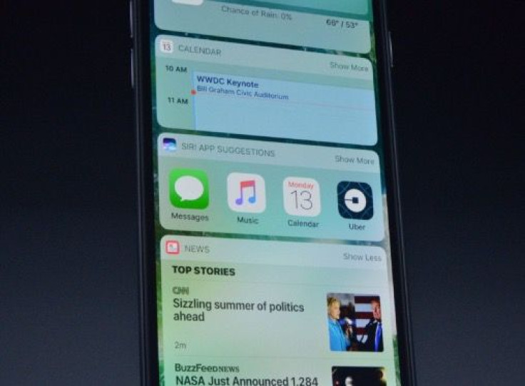 Much of the widget, notifications and lock screen appearance has been redesigned and adds more 3D touch options