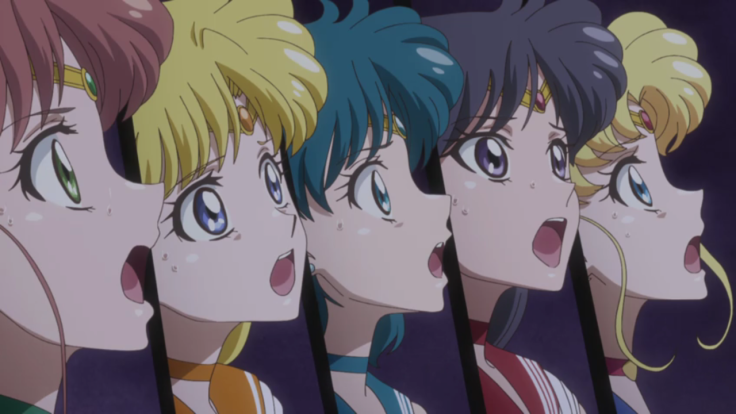 Sailor Moon and the Inner Senshi face off against Mistress 9.