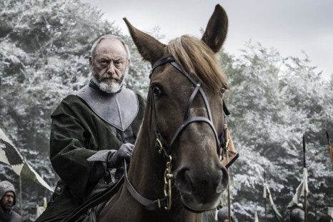 Davos prepares for battle in 'Game of Thrones' Season 6 episode 9, "Battle of the Bastards. 