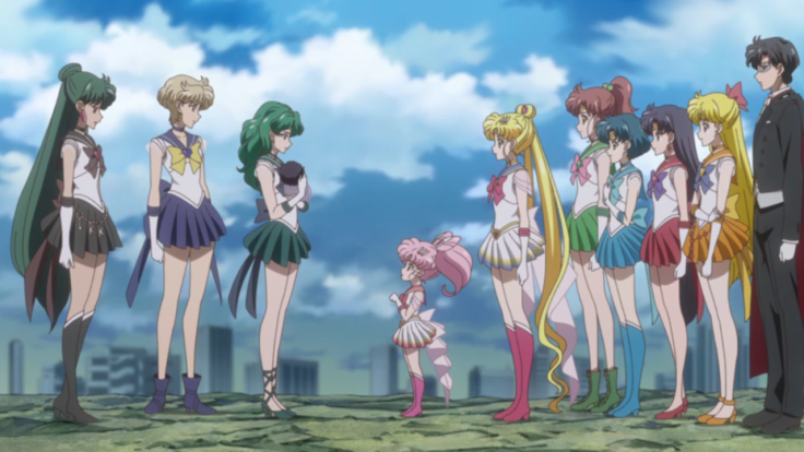 The Senshi exchange goodbyes.