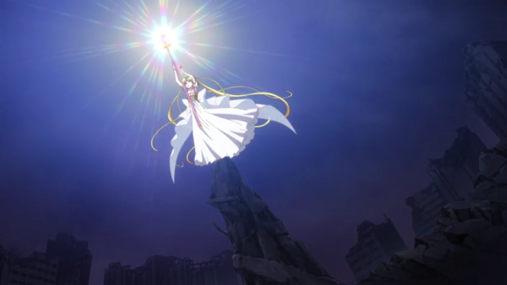 Neo-Queen Serenity restores the city of Tokyo.