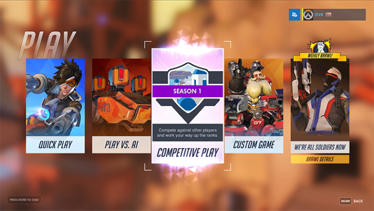 Competitive Play gets a fancy button