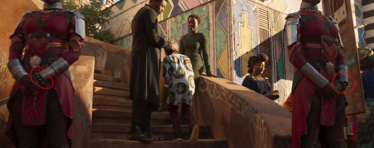 Dora Milaje, the Wakandan special forces, protect Black Panther.