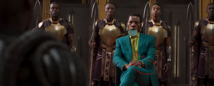 Isaach De Bankolé, who plays a River Tribe elder, wears kimoyo beads.