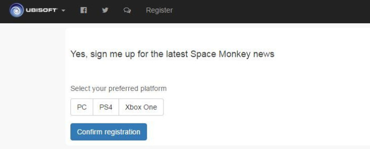 From the Space Monkey News sign-up page