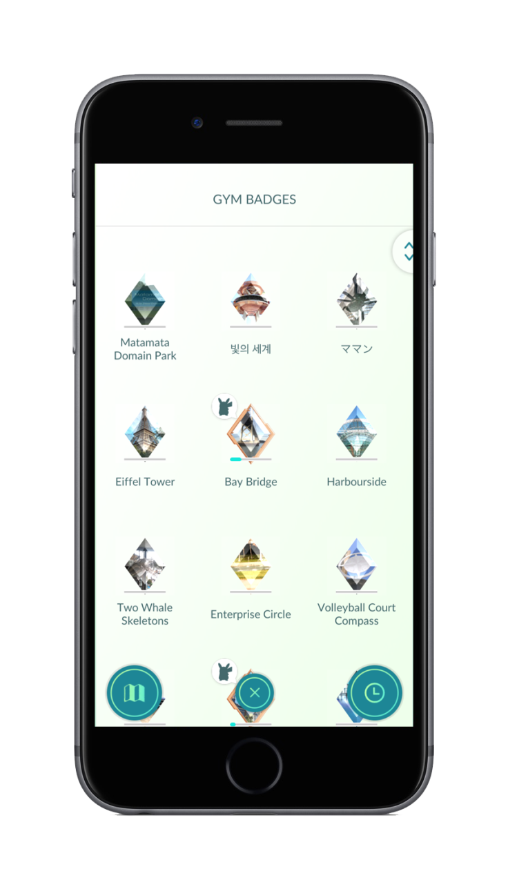 Gym badges in Pokemon GO