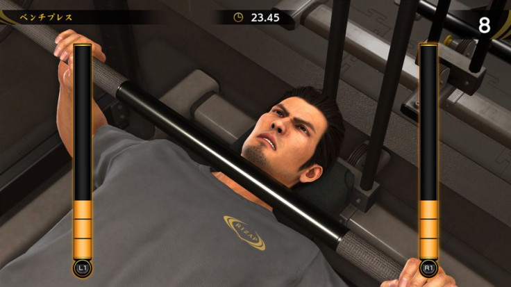 Hitting the gym in Yakuza 6