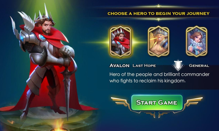 Choosing a hero is your first task in Art of Conquest