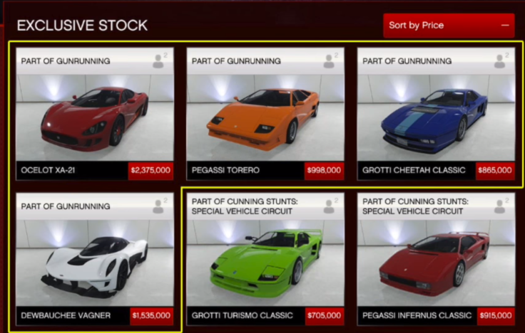 New cars coming to GTA Online include the Dewbauchee Vagner, Grotti Cheetah Classic, Pegassi Torero, and Ocelot XA-21.