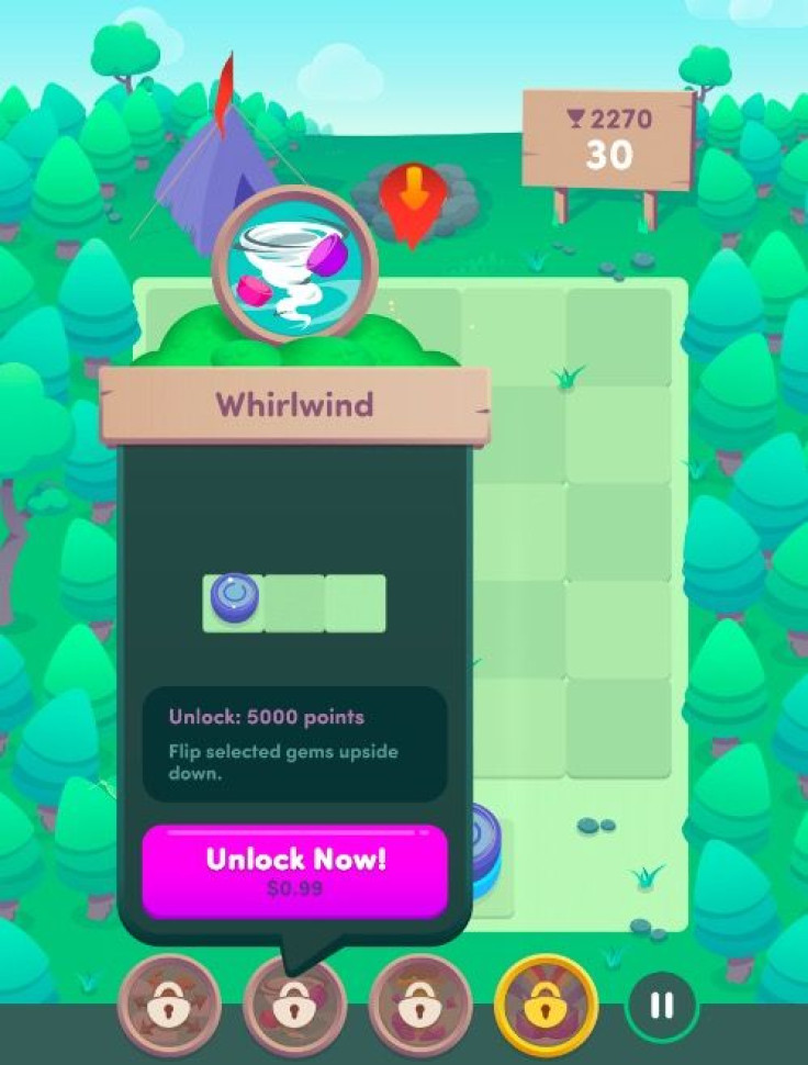 Whirlwind is one of four power up players can purchase or unlock with higher scores in Windin
