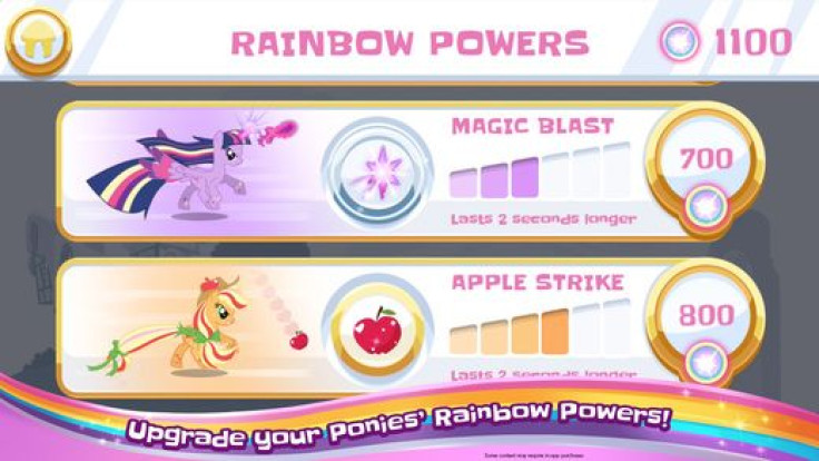 Powering up your pony's special abilities make them stronger or last longer.