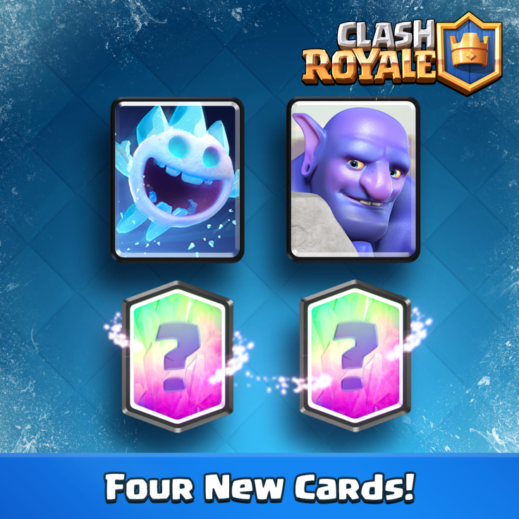 Two of the four new cards coming to Clash Royale in July have been revealed by Supercell: The Bowler and Ice Spirits.