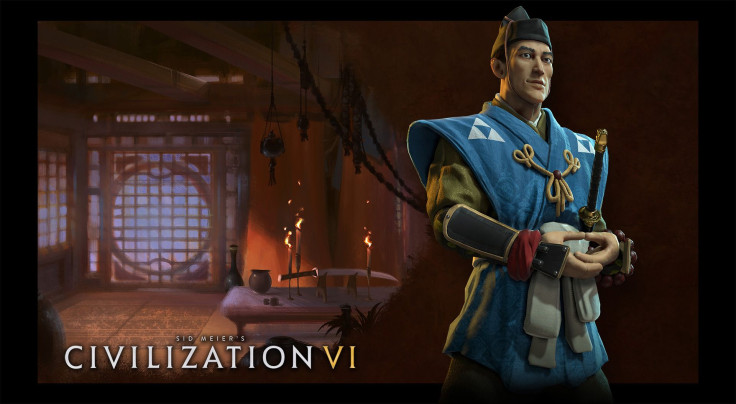 Leader screen for Japan in Civilization 6. 