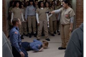 Season 4 of "Orange Is The New Black" ends with Daya's hand on the trigger of a gun pointed at an officer. Will she pull the trigger?