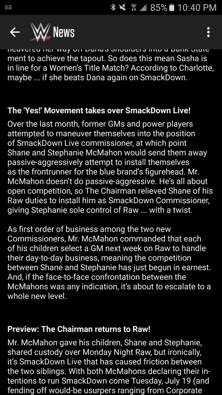 WWE mentioning the Yes! Movement coming to SmackDown