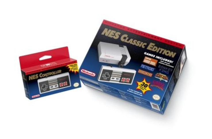 The boxing for the NES classic consoles and controller.