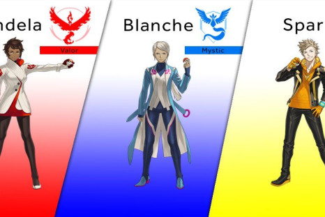 The three team leaders of 'Pokemon Go'