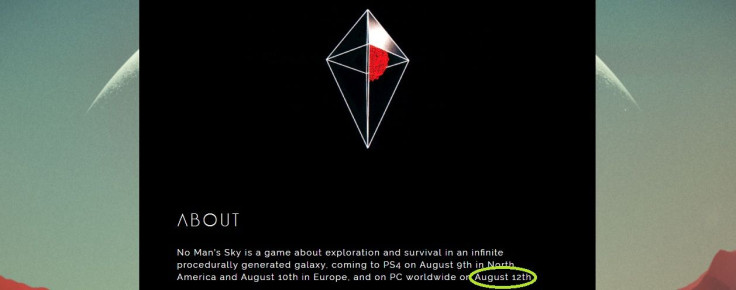 No Man's Sky PC version release date is Aug. 12.