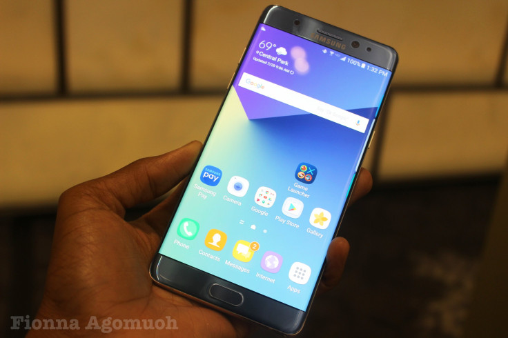 Samsung Galaxy Note 7 in blue