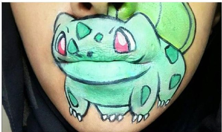 Poke-mouth is one of several ways the Pokemon Makeup trend is manifesting itself on Instagram