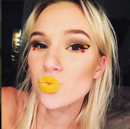 Pikachu Pokemon eye makeup by anxiousamy